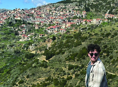 Senior Theo Croffoot-Suede admires a hillside view of the historic Greek city of Athens.