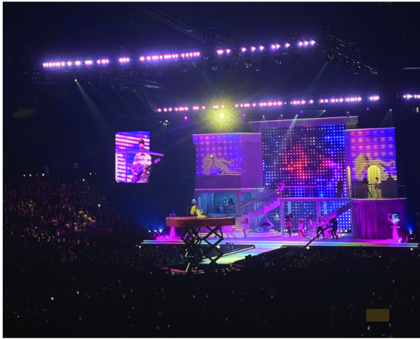Sabrina Carpenter performs popular track "Juno" to a sold out crowd on the opening night of her "Short 'n Sweet" tour at Nationwide Arena Sept. 23. 