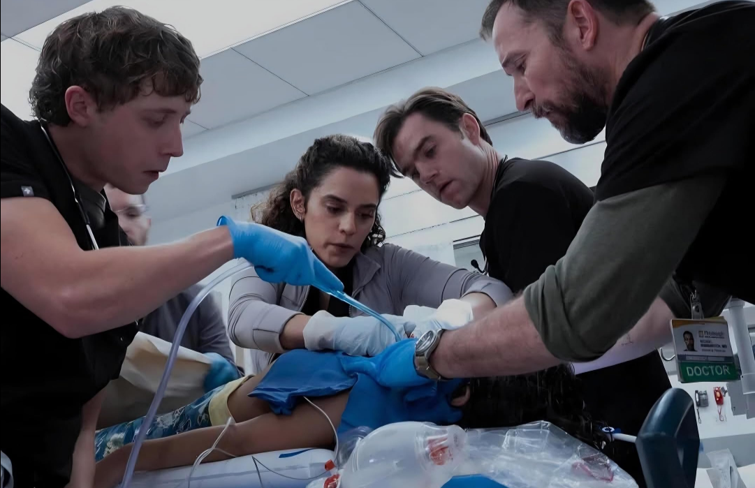 ER doctors at Pittsburgh Trauma Medical Center perform an intubation. (Fair use iMDB)